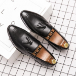 Uus Mood Briti Stiilis Nahast Mokassiinid &Auml;rikingad Elegantne Peo Tutikud Kingad Kontor Luksuskaup Kerged Slip-on S&otilde;itmiseks 37 must