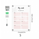 N&auml;dalaplaneerija akr&uuml;&uuml;ltahvel Selge igap&auml;evane plaaditahvel Seinale kinnitatud t&ouml;&ouml;de nimekirja tahvel Igan&auml;dalane t&ouml;&ouml; toiduvalmistamise plaat