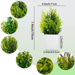 Kunstlik taim Puu aknalaud Kontori laud Lauakaunistus Plastist aed V&otilde;lts taimed pottides Kodukaunistus Potikaunistused