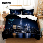 New Yorgi &ouml;&ouml;vaatega voodipesukomplekt Queen-suurusega voodipesukomplekt / tekikott Padjap&uuml;&uuml;ri komplekt Pehme kodutekstiilist voodipesu 150x200cm 3pcs
