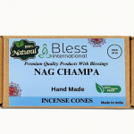 Bless-International Nag Champa 100% naturaalne viiruk-koonused k&auml;sitsi valmistatud - k&auml;sitsi kastetud orgaanilised kemikaalid - puhastus-l&otilde;&otilde;gastus-positiivsus Pack Of 10 Cones