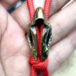 Mantel Messingist Noa Helmed EDC DIY Paracord kootud k&auml;ev&otilde;rud Paelad V&otilde;tmehoidjad Ripatsid Aksessuaarid V&auml;list&ouml;&ouml;riistade Riputus Amuletid messingu