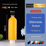 500 ml k&otilde;rge temperatuurikindel PP plastikust joogipudel mahla ja piima jaoks, suure mahutavusega 1250ML 16 Packs valge