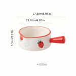 Keraamiline kastmekann, s&otilde;rmepesukauss, piimakann ja suunav kauss, v&otilde;ib panna ahju 7 inch