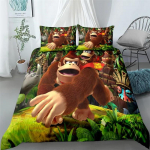 Donkey Kong Switchi m&auml;ngu voodipesukomplekt &Uuml;he-, Twin-, Kahe-, Queen-, King-, Cal Kingi suuruses Voodipesu komplekt EU Single 135x200cm