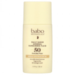 Babo Botanicals, Igap&auml;evane l&auml;bipaistev mineraalne p&auml;ikesekaitsekreem SPF 50, L&otilde;hnatu, 1,7 fl oz (50 ml)