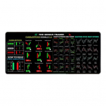 Suur &otilde;mmeldud servaga kulumiskindel m&auml;nguhiirepadi, veekindel libisemiskindel kummist alus hiireklaviatuuri kummipadi 30*80cm must