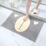 Cartoon Flocking Magamistoa Vannitoa WC Absorbent Libisemisvastane Vaip P&otilde;randamatt Armas kassi sissep&auml;&auml;su matt 40x60cm