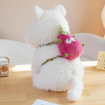 Armas L&auml;&auml;ne m&auml;gismaa puuviljadega seljakoti terjer koer t&auml;idisega looma pl&uuml;&uuml;sm&auml;nguasi Loov kutsika beebi rahustav nuku s&uuml;nnip&auml;evakingitus 25cm