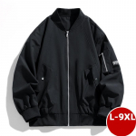L-9XL Suurusjakk, S&uuml;gisene Meeste Jakk, Seisev Baseballijakk Veekindel Matkajakk 9XL must