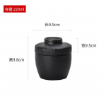 Kivimustriga j&auml;&auml;tunud keraamiline kauss kaanega, &uuml;hev&auml;rviline magustoidukauss, kaerakauss, jogurtikauss, supikauss, keraamilised lauan&otilde;ud