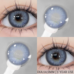 EYESHARE 2Pcs Fashion NEW Style Blue Colored Contacts Lenses Eyes Brown Color Contact For Eyes Party Gloss Eyes Yearly Use