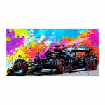 Moodne populaarne v&auml;rviline l&otilde;uendimaal, v&otilde;idus&otilde;iduauto, seinakunst, grafiti plakatid, elutoa pilt, kodukaunistus 20x40cm