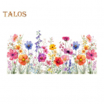 Aknakleebised Lihtne pealekandmine Lillekujulised Dekoratiivsed Kleebised Erksad Kimpude Mustrid Kleebised A