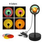 USB LED-projektor &ouml;&ouml;valgustid RGB p&auml;ikeseloojangu atmosf&auml;&auml;ri &ouml;&ouml;lamp kaugjuhtimispuldiga magamistoa ringh&auml;&auml;lingu fotograafia taustakujundusega