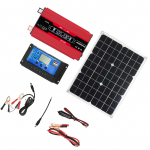 P&auml;ikeseenergia tootmiss&uuml;steemi komplekt 300W 12V kuni 110V inverter kahe USB-ga 20W p&auml;ikesepaneel LCD nutikas