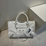 Yijinyuan 2024 Naiste suur mootorratturi crossbody kott-tote tutiga 30cm Medium hall v&auml;rv