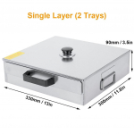 1/2 kihti roostevabast terasest riisinuudlirull, aurutatud kukliga aurutamismasin vermikellirulliga aurutamisahjuauruti koduseks kasutamiseks m&otilde;eldud auruti 1 layer