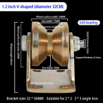 V/U-soonega ratas 1,2/2/2,5 rataste liugv&auml;rava rattad, raskeveokite j&auml;ik rull veerev&auml;rava jaoks V 1.2in