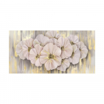 Skandinaavia Klassikaline Luksuslik Seinakunst Suur Valge Lillemaal Abstrakne Kuldlehega Plakatiprint Kodu Magamistoa Elutoa Sisustus 50x100cm