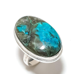 Chrysocolla Handmade 925 Sterling Silver Gift Jewelry Ring Size 6 r5c73