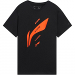 Li Ning Spordimoe Seeria Logo T&auml;ht &Uuml;mar kaelus Mugav Mitmek&uuml;lgne Hingav Vaba L&uuml;hikeste varrukatega T-s&auml;rk Unisex &Uuml;laosad AHSUC07-1 XL
