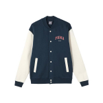 Puma Varsity Track Vintage Vabaaja T&auml;ht &Uuml;he n&ouml;&ouml;biga Pikkade varrukatega Pesapallijakk Meeste jakid Kesk&ouml;&ouml;sinine 679341-16 M