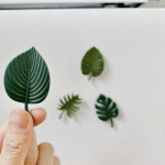 4 tk k&uuml;lmkapimagnetid Abs minik&uuml;lmiku kleebised veekindlad fikseerivad k&uuml;lmikumagnetid troopilised lehed k&uuml;lmikukleebised