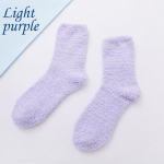 Candy Color Sokid Soojad Sokid Palussokid Naiste sokid Korallifliis S&auml;&auml;re keskosa sokid Naiste sokid must