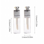 3Ml korduvt&auml;idetav pudelis huuleglasuur T&uuml;hi toru huulel&auml;ige toru huulepulga toru huuleglasuuri toru ripsmetoru paks varras reisitarvikud