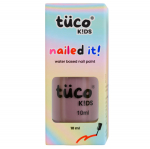 Tuco&reg; Kids Water Based Safe Nail Polish for girls | Easy to Peel Off, Non Toxic, Natural & Safe for Kids | Pack of 1x10ml | Pink