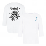 Men's casual and fashionable printed collar three-quarter sleeve top T-shirt L armee roheline v&auml;rv