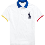 Polo Ralph Lauren SS24 Suure Hobuse Logoga Tikitud Puuvillane L&uuml;hikeste Varrukatega Polo S&auml;rk Meeste pealised MNPOKNI1N821396-100 XXL