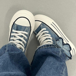 Mood 2025 Paeltega Naiste K&otilde;rge Platvormiga Denim Kingad Kevad S&uuml;gis Igap&auml;evane Rutiin Vabaaja Liblikas K&otilde;rge S&auml;&auml;rega Daamide Jalatsid 40