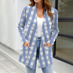 Naiste kerged kampsunid avatud esiosaga, pikkade varrukatega, vaba l&otilde;ikega, &otilde;hukesed kampsunid taskutega M