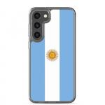 Coque T&eacute;l&eacute;phone - Samsung - Galaxy S23 Ultra - Drapeau Argentina - Souple - Mitmev&auml;rviline