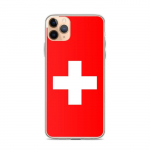 Coque iPhone &ndash; iPhone 11 Pro Max &ndash; Drapeau Suisse &ndash; Souple &ndash; Mitmev&auml;rviline &ndash; Vertikaalne