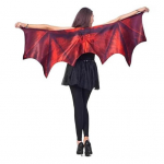 Halloweeni draakoni keep tiivad t&auml;iskasvanutele naistele Halloweeni peo kost&uuml;&uuml;m cosplay &uuml;ritusteks laval esinemiseks punane