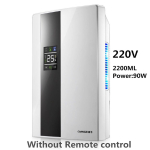 90W 2000ML &Otilde;hukuivati Kodu Niiskuseimaja Kuivati &Otilde;hk Keldri Vaikne LED Nutikas Puutetundlik V&auml;lise Veetoru Kaugjuhtimispult Taimer remote control white