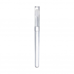 Kaasaskantav silikoonist huulepintsel, v&auml;ike pintsel kattega, huulepulga pealekandmiseks, tolmukindel pintsel C1S6 transparent handle_transparent