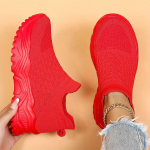 Suures suuruses spordijalatsid Naiste jalatsid hingavad Flyknit sokid kingad One Foot Stirrup Loafers 35