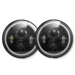 Lezalic 7-tollised LED-esituled Vasak ja Parem 2 tk Kalmaari r&otilde;ngas P&auml;evas&otilde;idutule r&otilde;ngas Lens vehicle inspection compatible must