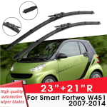 Auto kojamehe terad Smart Fortwo W451 2007-2014 jaoks 23 +21 R Tuuleklaasi puhastus naturaalne kummiga autode kojamehed