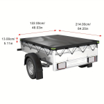 Veekindel Oxfordi riidest pikapi kasti ja haagise tonnaažikate 420 Truck Bed Cover must