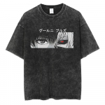 Anime Tokyo Ghoul Juuzou Suzuya Tr&uuml;kitud T-s&auml;rk Meestele &Uuml;mmarguse kaelusega Pestaud T-s&auml;rgid Manga Vintage Puuvillane T-s&auml;rk Harajuku Meeste Toppid 3XL