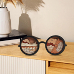 Desktop Wood Glasses Decoration, novelty Eyewear Prop, Eyeglass Prop Ornament S