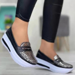 Naiste kingad Slip On Platform Kingad vabaaja naiste tossud Suvised sporditossud Chaussure Femme pehmed vulkaniseeritud kingad Loafers 43