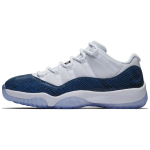 Air Jordan 11 Retro Low Sinine Madu Nahk 2019 Unisex Tossud Valge Must-Sinine CD6846-102 44