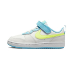 Nike Court Borough Low 2 PS Valge Baltic Blue Volt Laste tossud Summit-White BQ5451-122 28