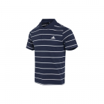 Adidas Tikitud Logo Triip Pooln&ouml;&ouml;biga Polo S&auml;rk Meeste Topid Tumesinine IA8164 S